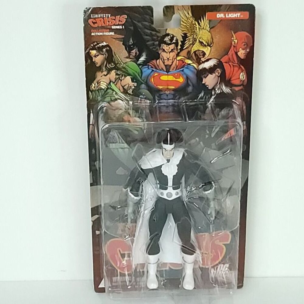 DC Direct Series 1 Identity Crisis Dr. Light Action Figure New JLA Corner Bent